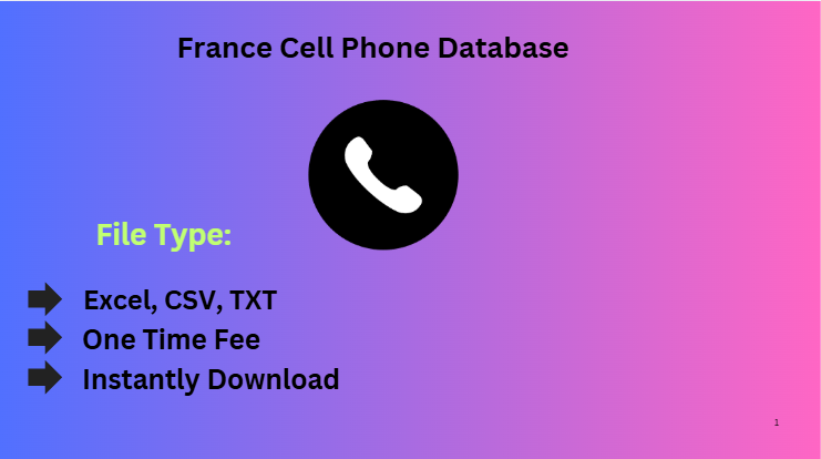 France Cell Phone Database