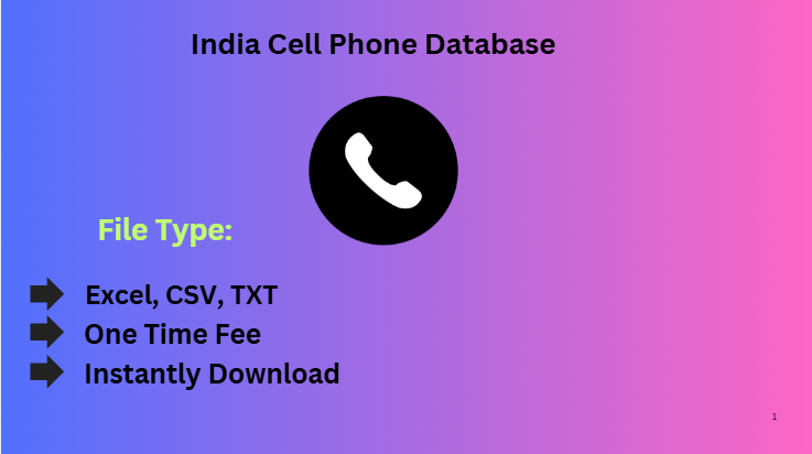 India Cell Phone Database